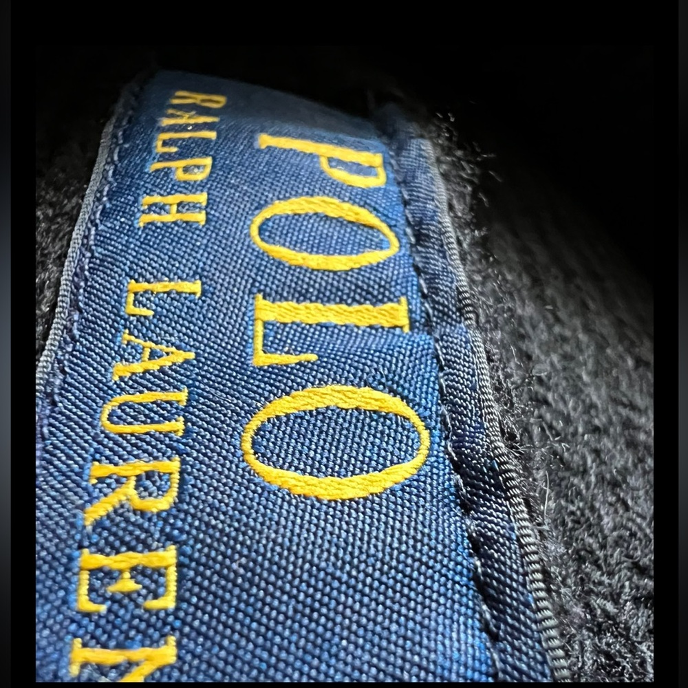 Polo Ralph Lauren French Bulldog Embroidered Rib-Knit Beanie / Polo Black / NWT - Picture 11 of 11